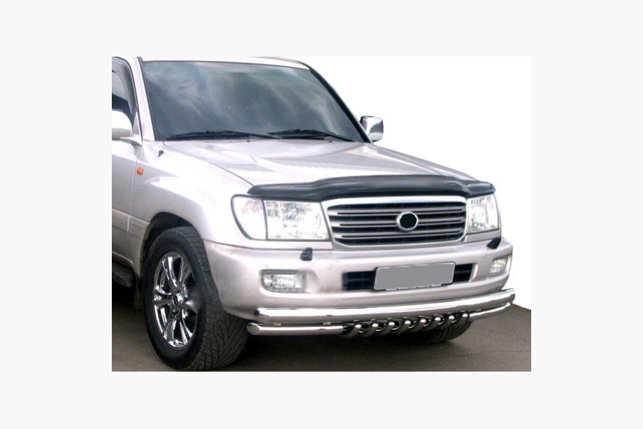Toyota Land Cruiser 100 1998-2007 Hood deflector with logo (SIM) Image