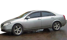 Nissan Primera P12 2002–2007 Window Deflectors (4pcs, SIM) photo 1