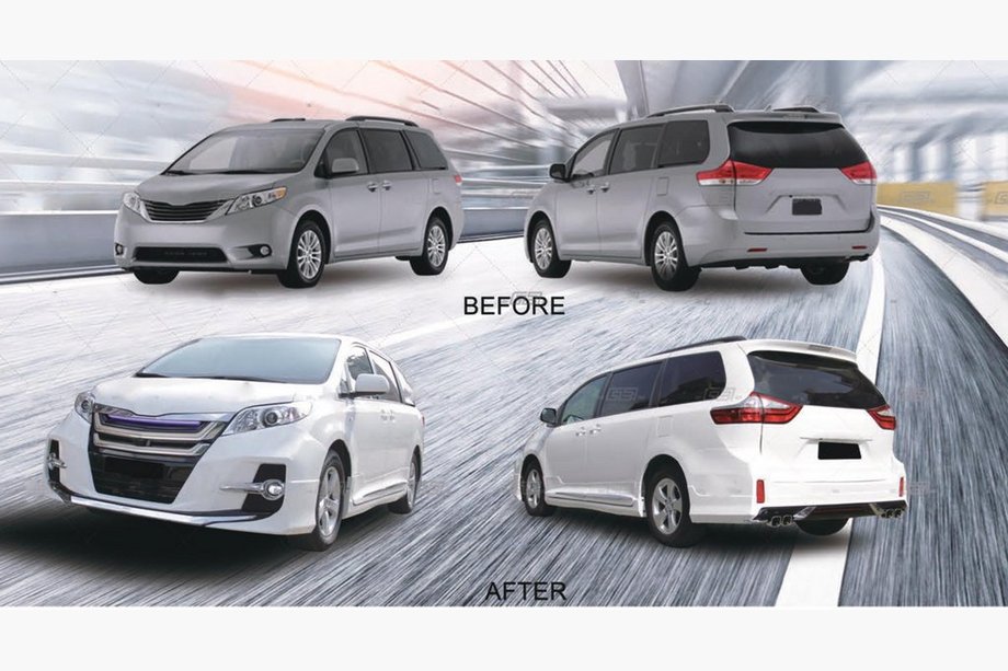 Toyota Sienna 2010-2020 GBT Body Kit Photo 2
