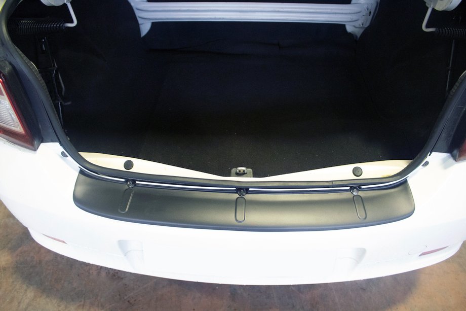 Renault Logan II 2013-2022 Rear Bumper Protector EuroCap (ABS) Photo 1