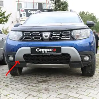 Front bumper upper lip cover (ABS, gray) photo 1