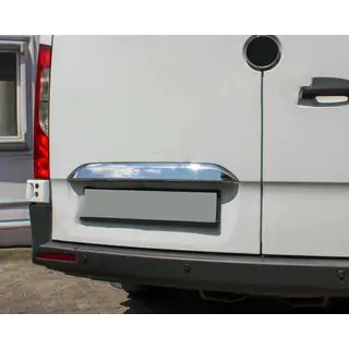 Chrome trim above license plate (stainless steel)