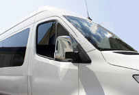 Mercedes Sprinter W907/W910 2018- Mirror Covers (2 pcs, Stainless Steel) photo 1