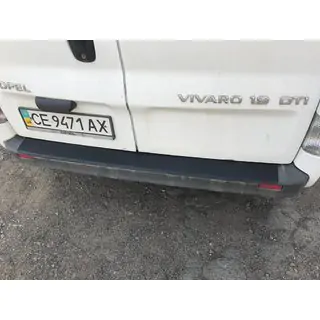 Rear bumper protector DDU (ABS) Opel Vivaro 2001–2015 photo 2