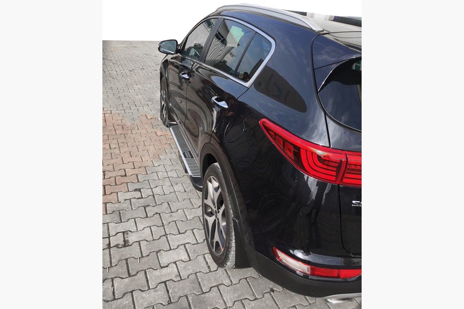 Kia Sportage 2015-2021 Side Steps Pyramid (2 pcs, Aluminum) Photo 1