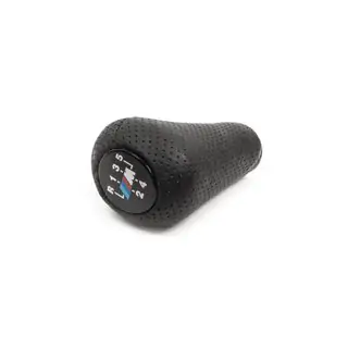 Gear Shift Knob OEM (leatherette, black perforation)