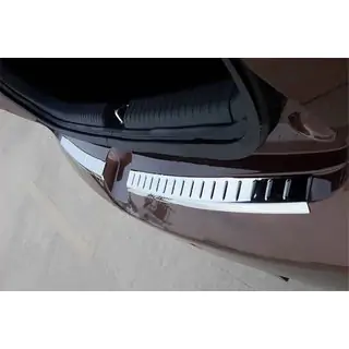 Rear bumper protector OmsaLine 2014-2018 (2 pcs, stainless steel) Hyundai I-20 2014-2020 photo 1