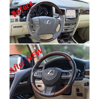 Steering wheel assembly (wood look) Lexus GX460 2009-2023 photo 3