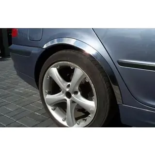Fender flares (4 pcs, stainless steel) BMW 3 Series E46 1998-2006 photo 1