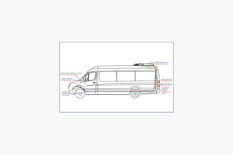 Iveco Daily 1999-2006 Roof air conditioner 13.5 kW (monoblock) Photo 2