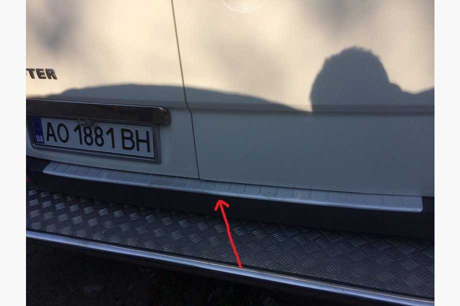 Volkswagen Crafter 2006-2016 Rear Bumper Protector MATTE (Omsa, Stainless Steel) Photo 2