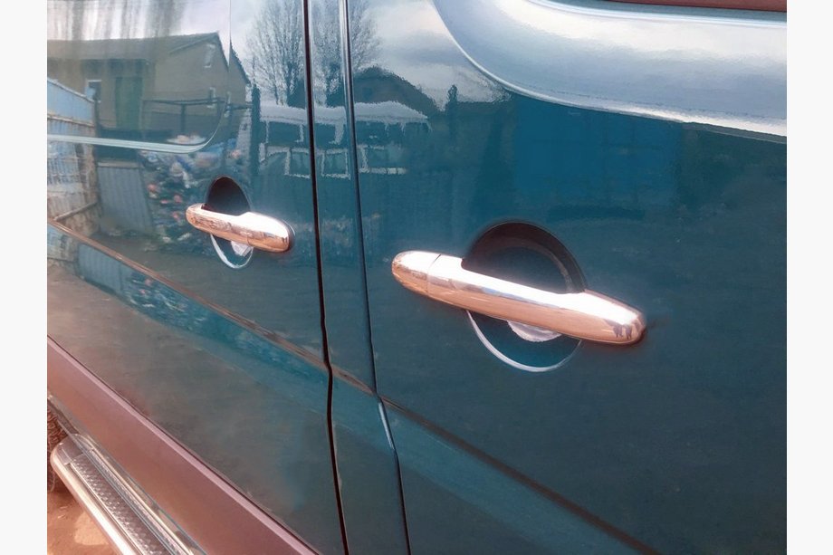 Mercedes Sprinter W906 2006–2018 Chrome Door Handle Covers (4 pcs, Stainless Steel) Photo 4