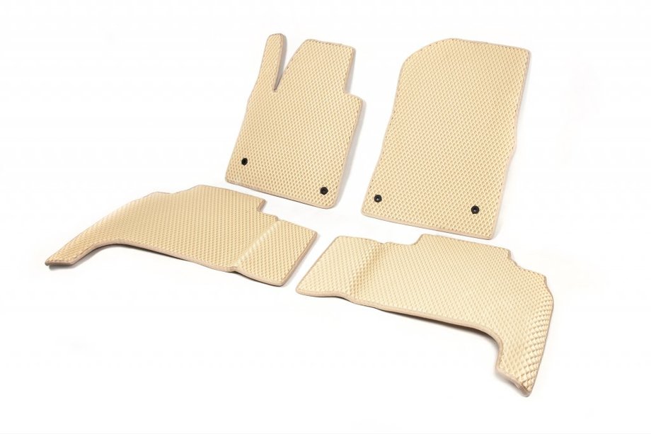 Lexus LX570/450d 2008-2022 EVA Floor Mats Polyurethane (2008-2012, beige) Image