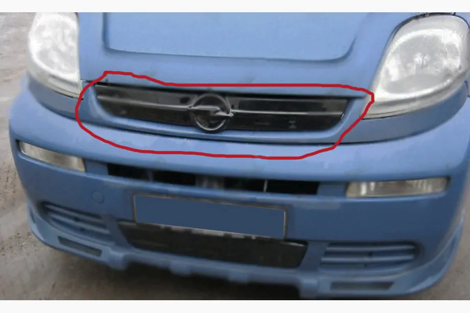 Opel Vivaro 2001–2015 Winter grille cover 2001-2007 (upper) Photo 1