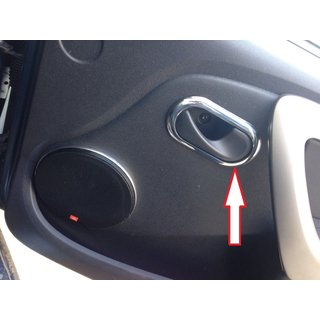 Interior Door Handle Covers Carmos (4 pcs, Stainless Steel) Dacia Duster 2008-2018 photo 2