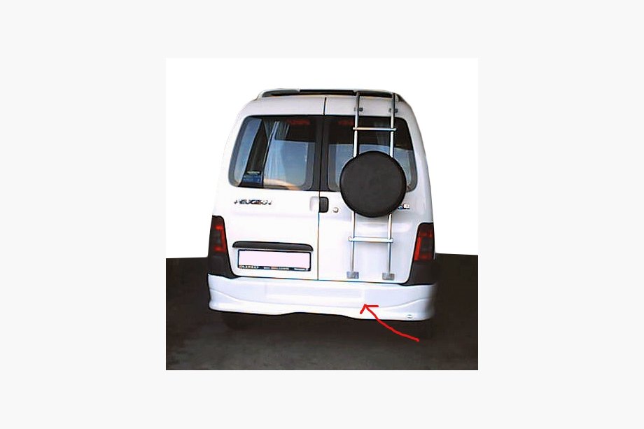 Citroen Berlingo 1996-2008 Rear bumper cover (primed for painting) Photo 2