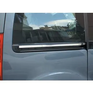 Chrome moldings for sliding doors (2 pcs, stainless steel) photo 1