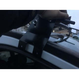 Windshield visor (black gloss, 5mm) Renault Trafic 2001-2015 photo 3