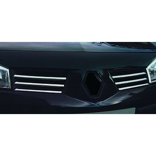 Chrome Grille Covers (Model 2004-2006, 6 pcs, Stainless Steel) Renault Megane II 2004-2009 photo 4