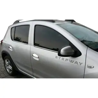 Chrome Door Handle Covers (4 pcs, Stainless Steel) Dacia Sandero 2013-2020 photo 2