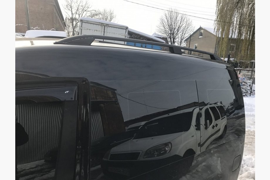 Volkswagen Caddy 2004-2010 Roof Rails Skyport BLACK Standard Base Photo 4