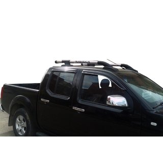Roof rails with crossbars (2 pcs, Chrome) Nissan Navara 2006-2015 photo 2