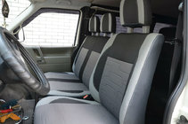 Volkswagen T4 Caravelle/Multivan 1990–2003 Car Seat Covers (Leatherette↗Fabric, Premium) Front seats 2↗1 photo 1
