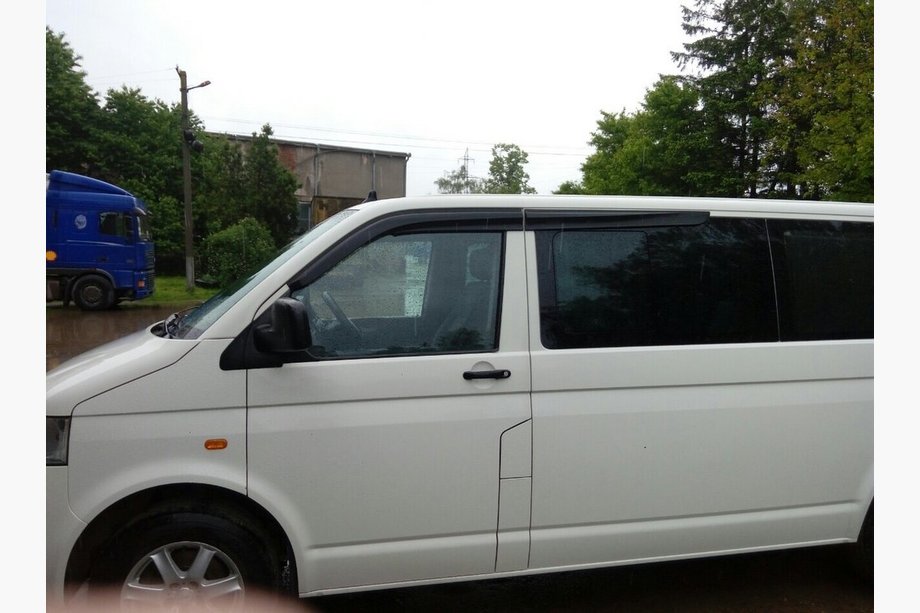 Volkswagen T5 Transporter 2003-2010 Window Deflectors (4 pcs, Sunplex Sport) Photo 6