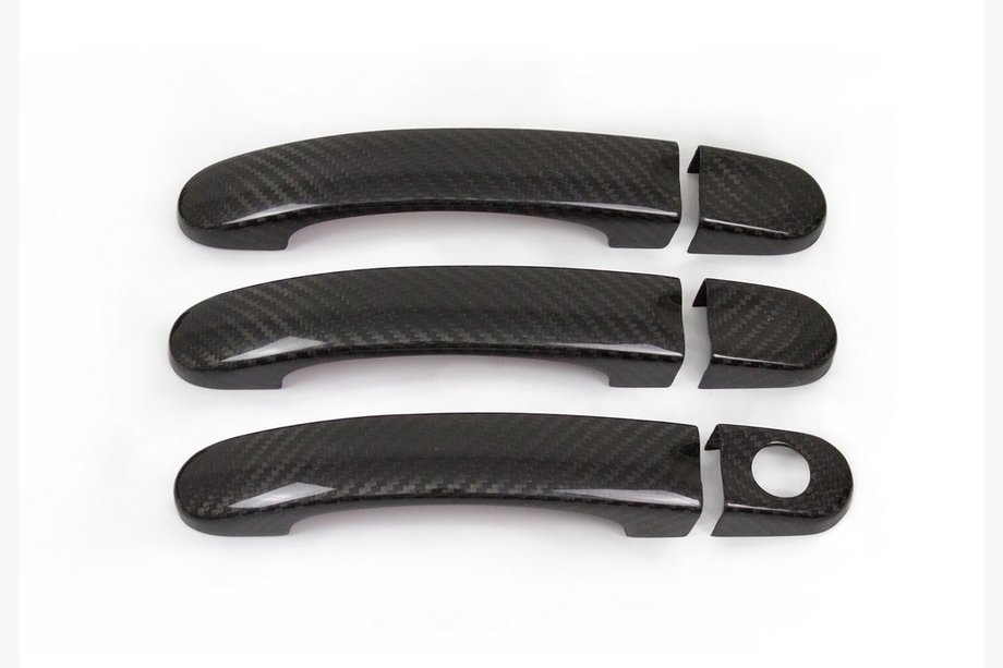 Volkswagen T5 Multivan 2003–2010 Handle Covers (Real Carbon) 3 Handles Photo 3