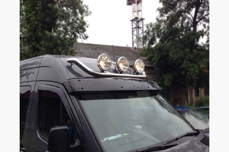 Mercedes Sprinter W901/902/903/904/905 1995–2006 Upper front bar (stainless steel) Photo 2