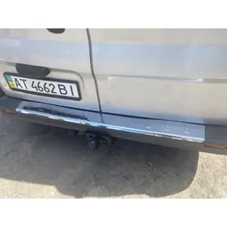 Rear bumper protector with lip Carmos V1 stainless steel photo 1
