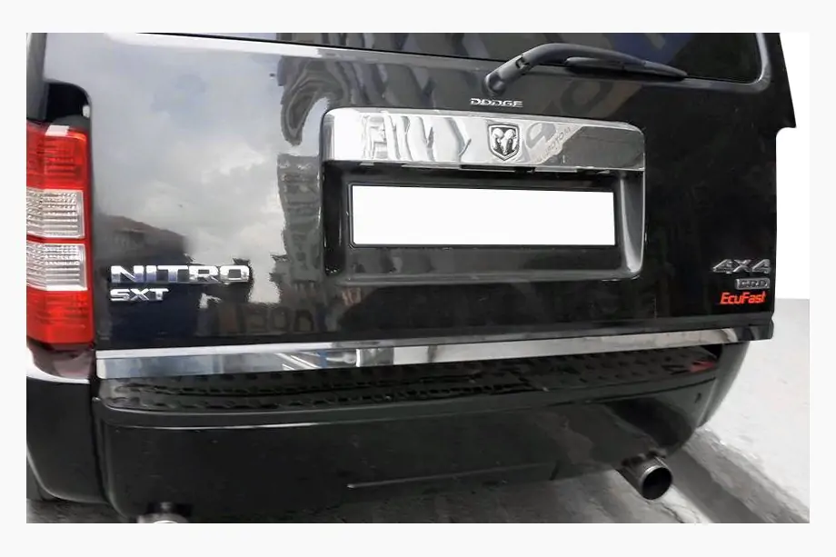 Dodge Nitro 2006-2011 Trunk trim stainless steel Image