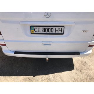 Rear bumper protector with lip DDU (plastic) Mercedes Viano 2004-2014 photo 3