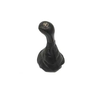 Gear shift boot with knob (black, leather) photo 1