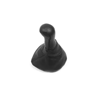 Leather gear shift knob with boot photo 1