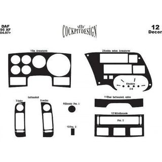 Dashboard Trim (Wood Grain) DAF 95XF 1997-2002 photo 2