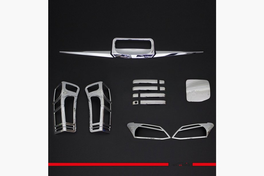 Isuzu D-Max 2011-2019 Set of Trim Covers (Chrome ABS) Image