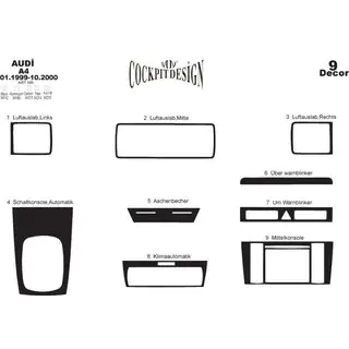 Interior Trim Kit (1999-2000) Audi A4 B5 1994–2001 photo 4