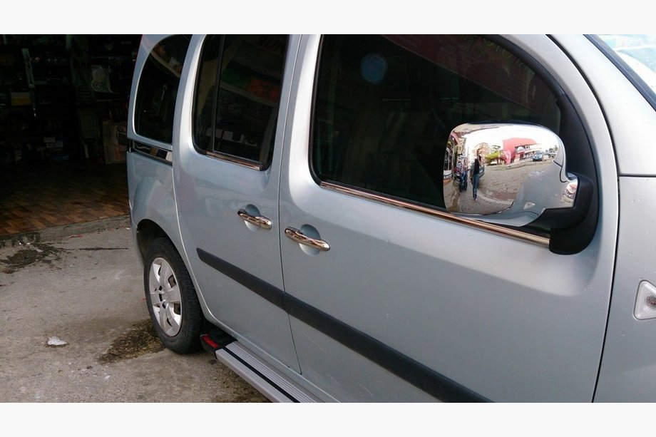 Renault Kangoo 2008–2020 Exterior Window Trim Stainless Steel (4 pcs) 4 pcs, Carmos - Turkish Steel Image