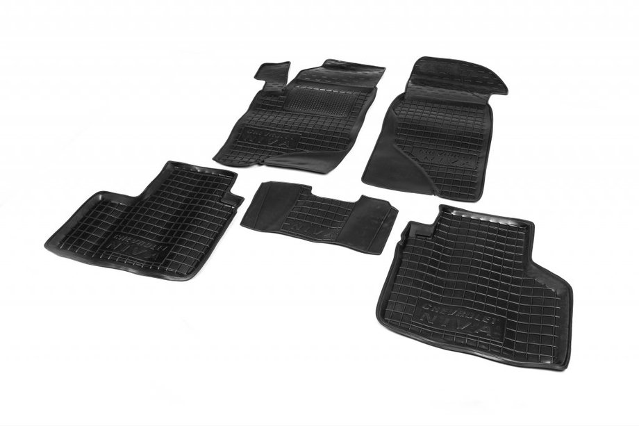 Chevrolet Niva 1998-2020 Rubber floor mats with edge (Autogumm) Image