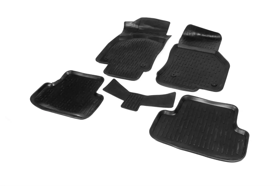 Volkswagen T-Roc 2017-2025 Rubber Floor Mats (5 pcs, Niken 3D) Photo 1