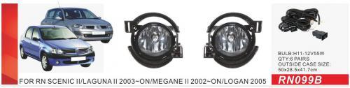 Renault Megane II 2004-2009 Fog Lights (2 pcs, Halogen) photo 2