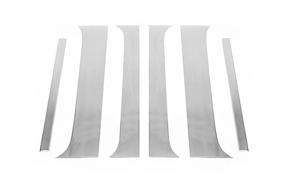 Nissan Navara 2006-2015 Chrome Pillar Covers (6 pcs, Stainless Steel) Photo 3