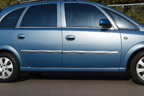 Opel Meriva 2002-2010 Exterior window trim stainless steel (4 pcs) photo 2