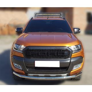 Front bumper guard Texas for 2015+ (76mm, stainless steel) Ford Ranger 2011–2022 photo 1
