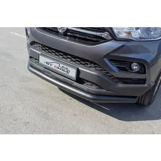 Front bumper guard Texas (76mm, black) SsangYong Musso ІІ 2018- photo 1