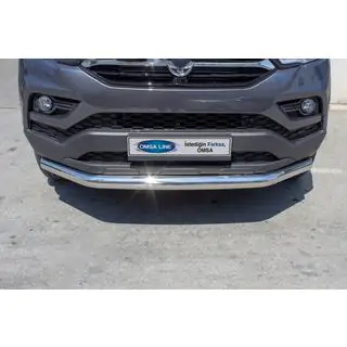 Front Bar Texas (76mm, Stainless Steel) SsangYong Musso II 2018– photo 2