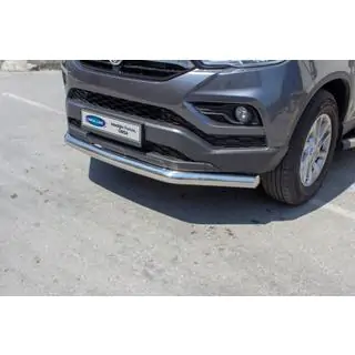 Front Bar Texas (76mm, Stainless Steel) SsangYong Musso II 2018– photo 1