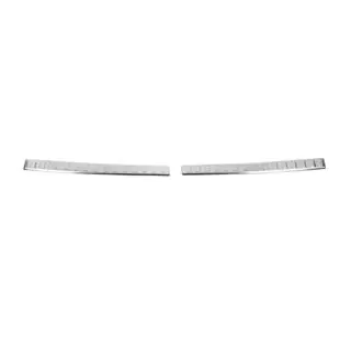 Rear bumper protector (2 pcs, stainless steel) photo 1