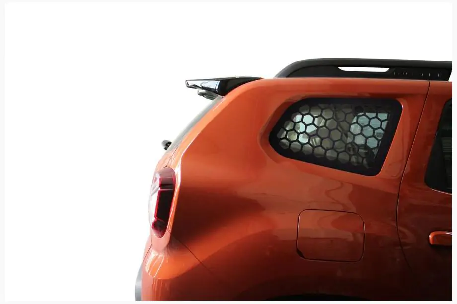 Renault Duster 2018-2024 Rear window covers OmsaLine (2 pcs, ABS) Photo 1